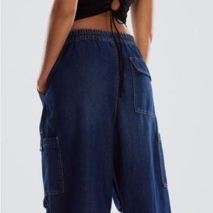 H & M Denim Parachute Pants